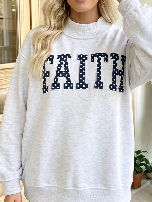 Faith MockNeck Sweatshirt
