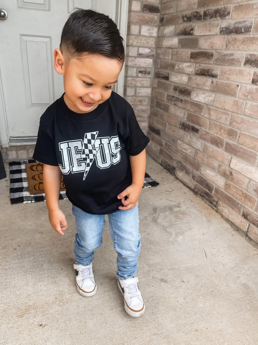Jesus Checkered Tee