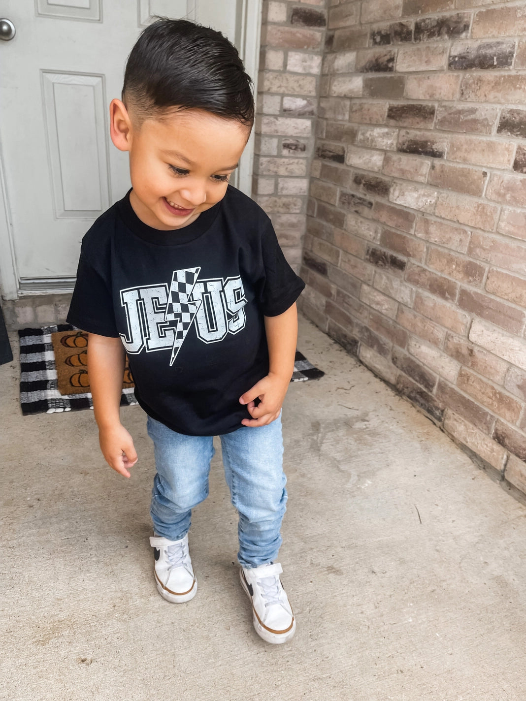 Jesus Checkered Tee