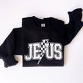 Jesus Checkered Sweatshirt-Kids